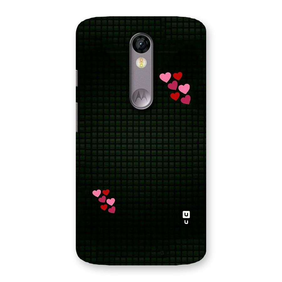Square and Hearts Back Case for Moto X Force