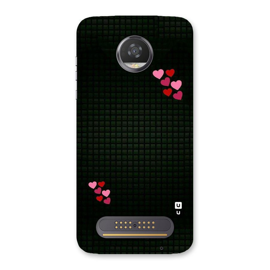 Square and Hearts Back Case for Moto Z2 Play