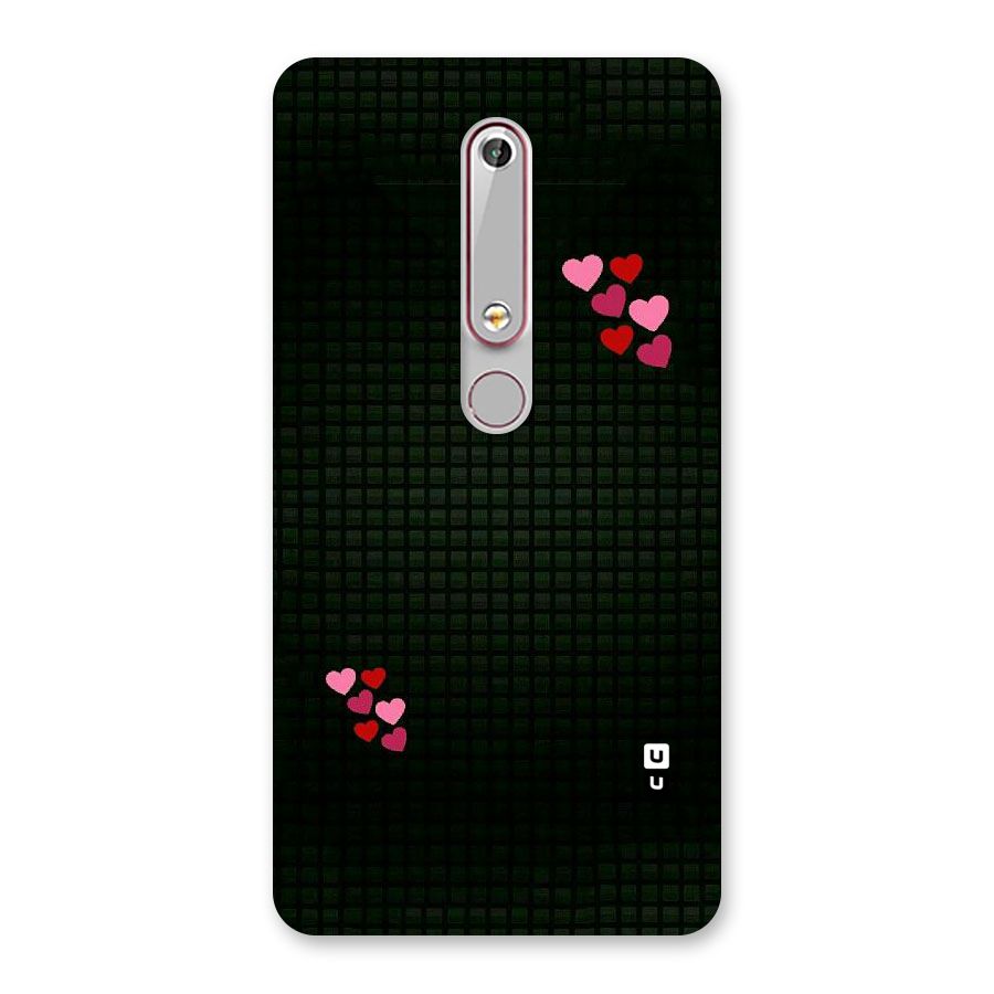 Square and Hearts Back Case for Nokia 6.1