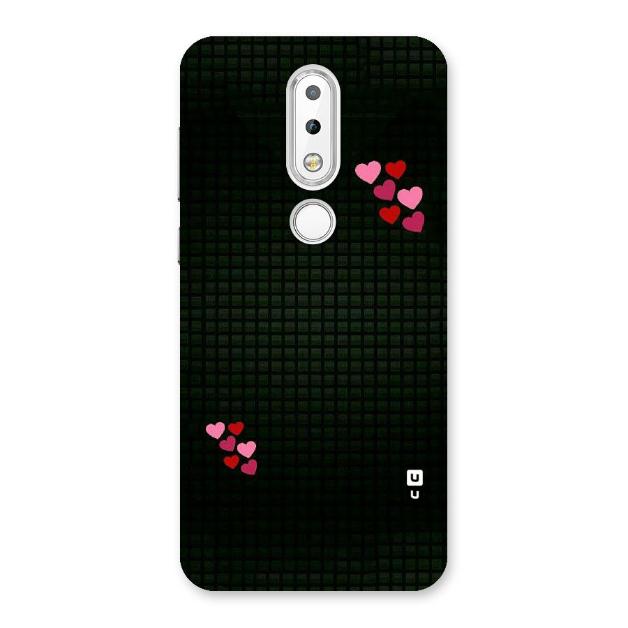 Square and Hearts Back Case for Nokia 6.1 Plus