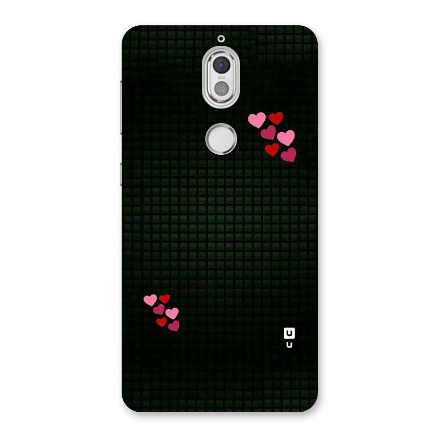 Square and Hearts Back Case for Nokia 7