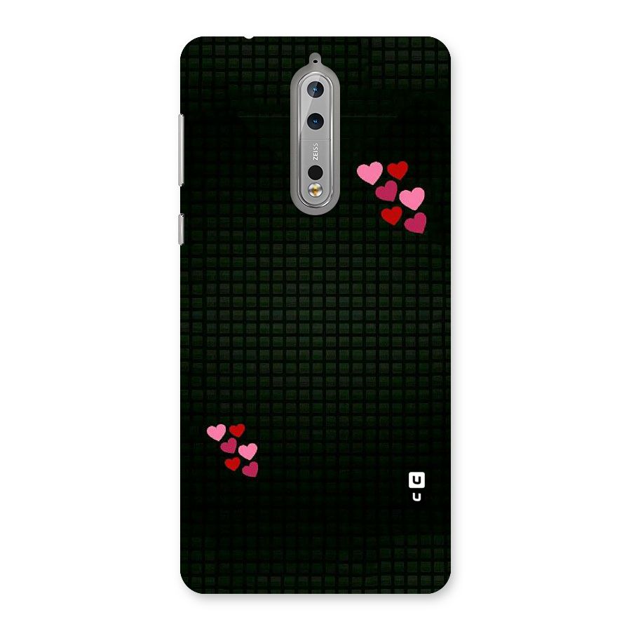 Square and Hearts Back Case for Nokia 8