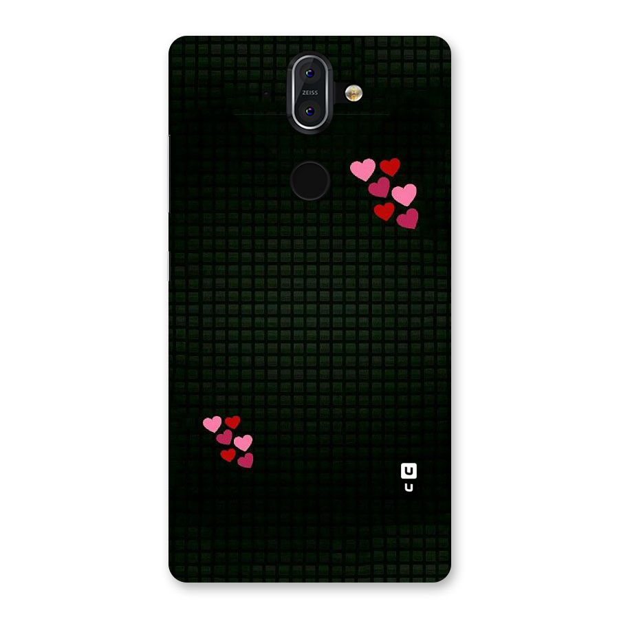 Square and Hearts Back Case for Nokia 8 Sirocco