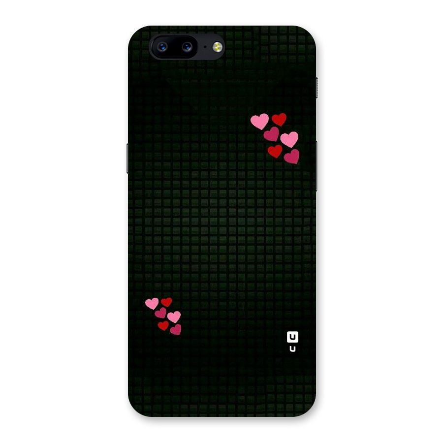 Square and Hearts Back Case for OnePlus 5