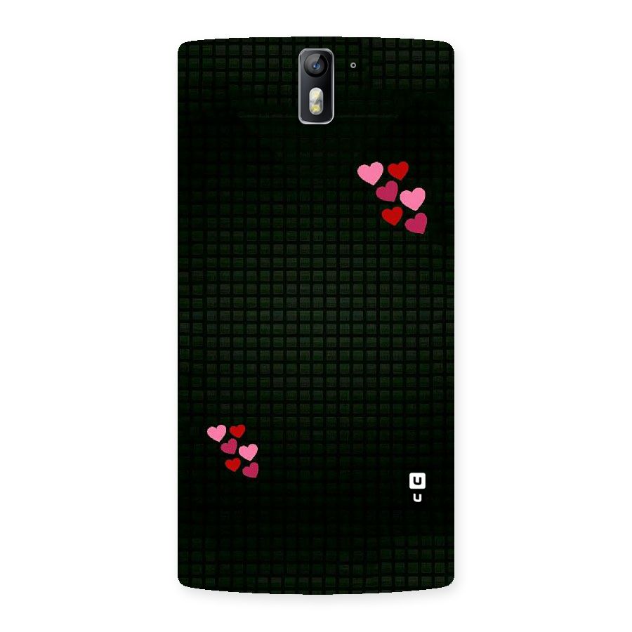 Square and Hearts Back Case for One Plus One