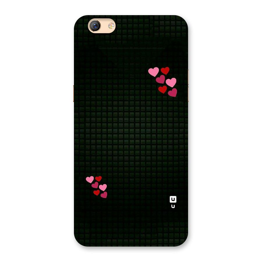 Square and Hearts Back Case for Oppo F3 Plus