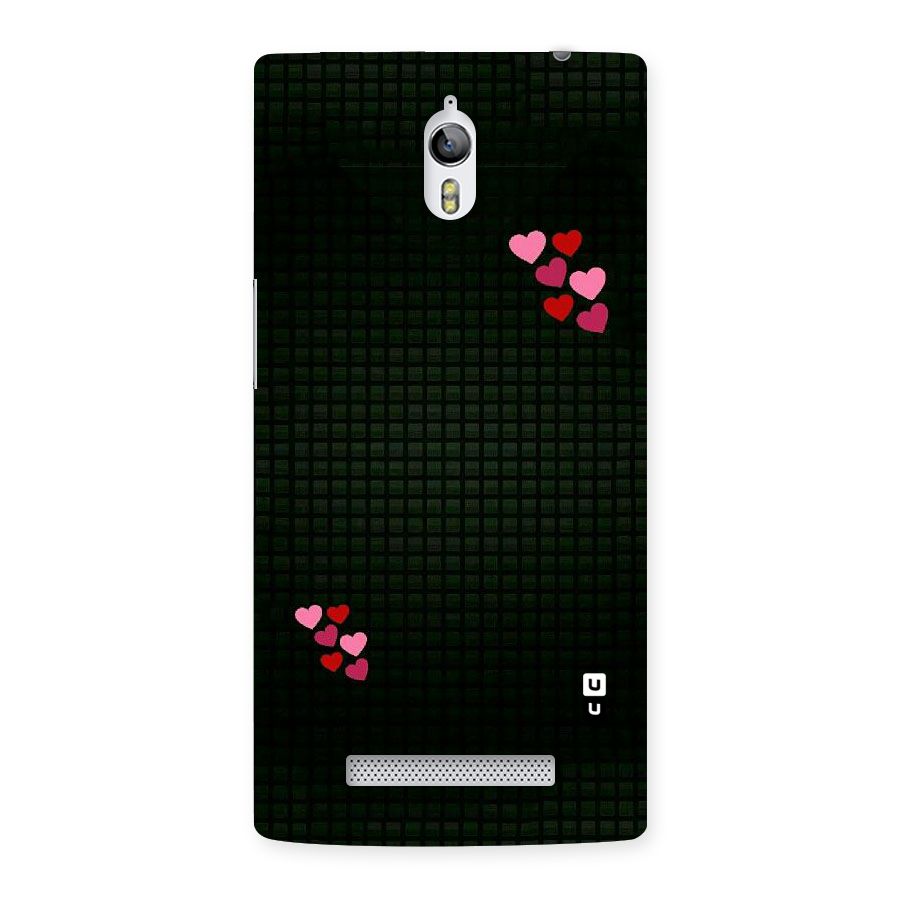 Square and Hearts Back Case for Oppo Find 7