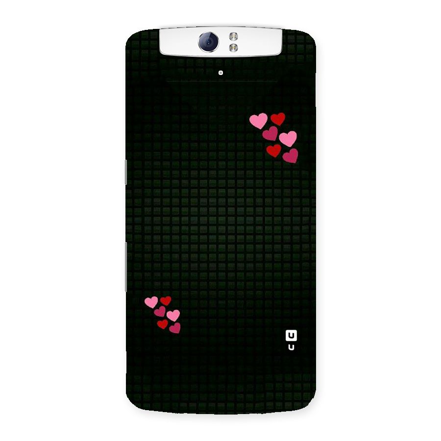 Square and Hearts Back Case for Oppo N1