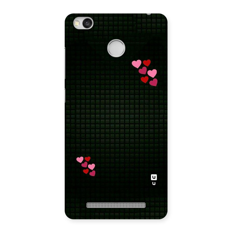 Square and Hearts Back Case for Redmi 3S Prime