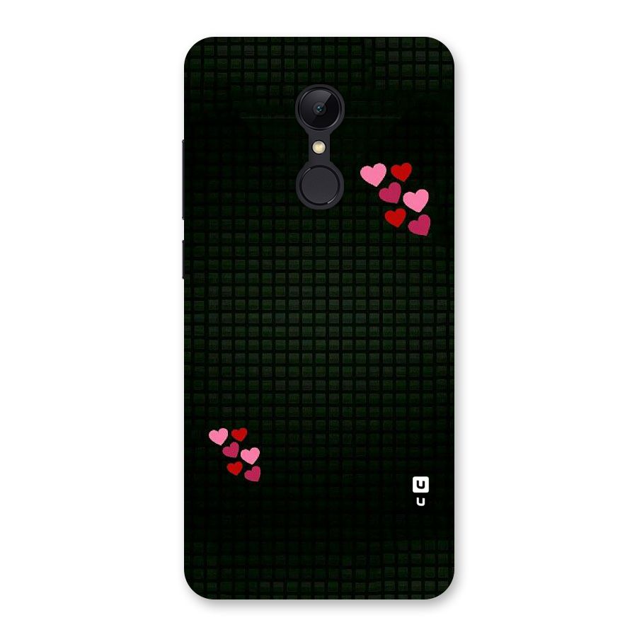 Square and Hearts Back Case for Redmi 5