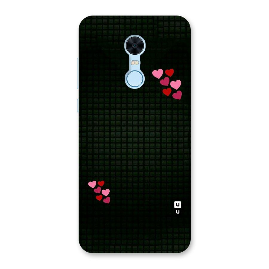 Square and Hearts Back Case for Redmi Note 5