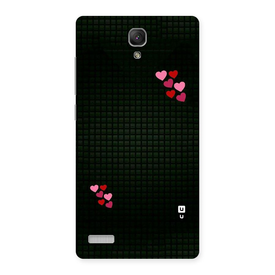 Square and Hearts Back Case for Redmi Note Prime