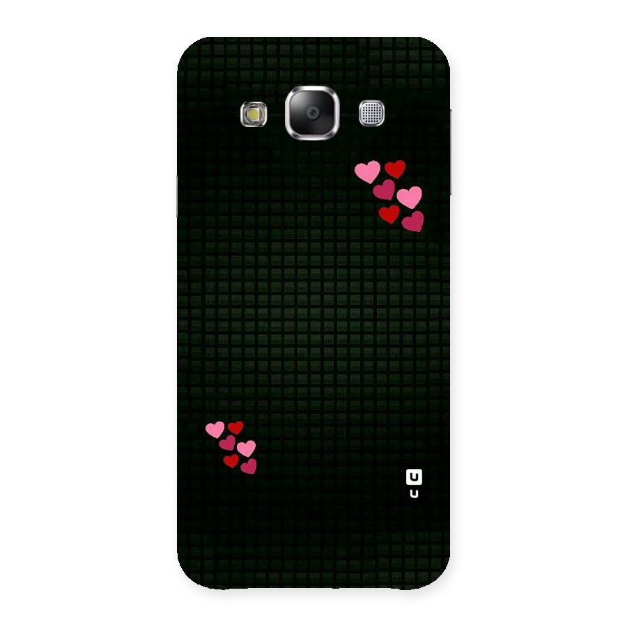 Square and Hearts Back Case for Samsung Galaxy E5