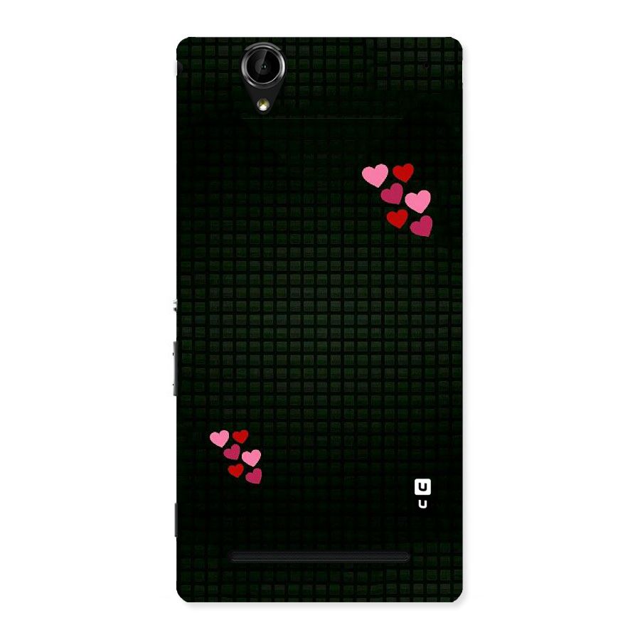 Square and Hearts Back Case for Sony Xperia T2