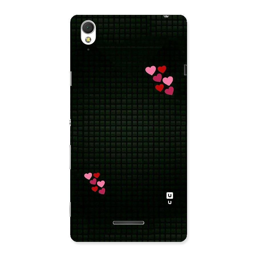 Square and Hearts Back Case for Sony Xperia T3