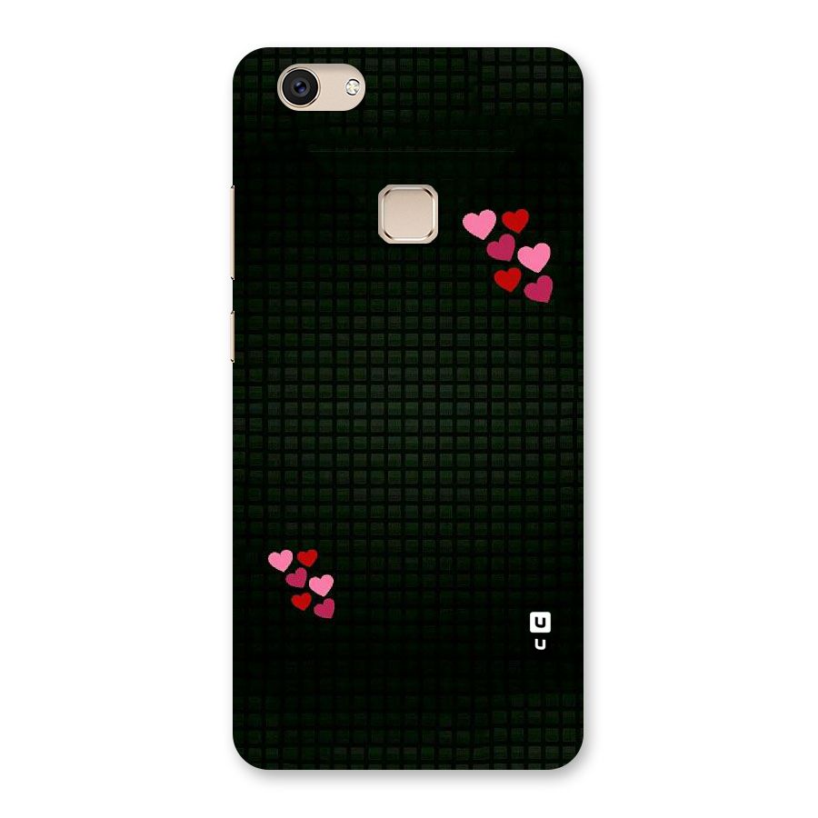 Square and Hearts Back Case for Vivo V7