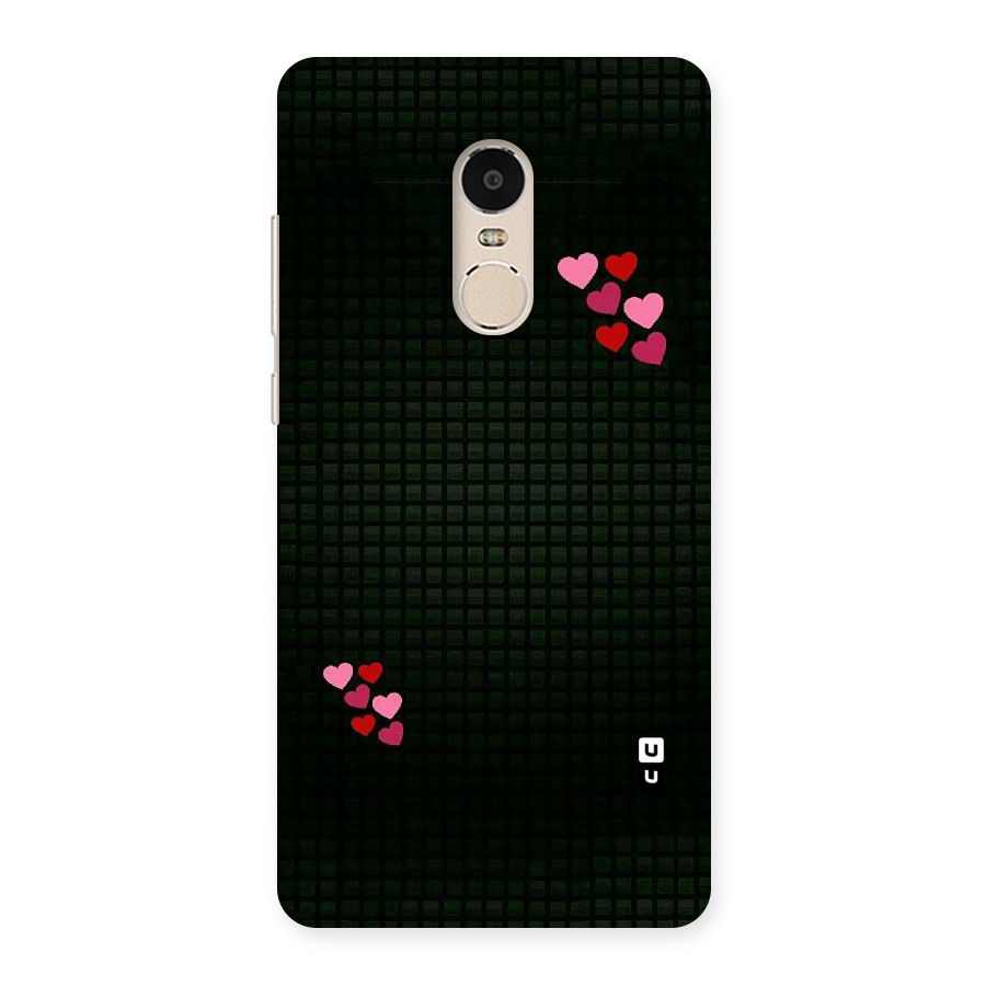 Square and Hearts Back Case for Xiaomi Redmi Note 4