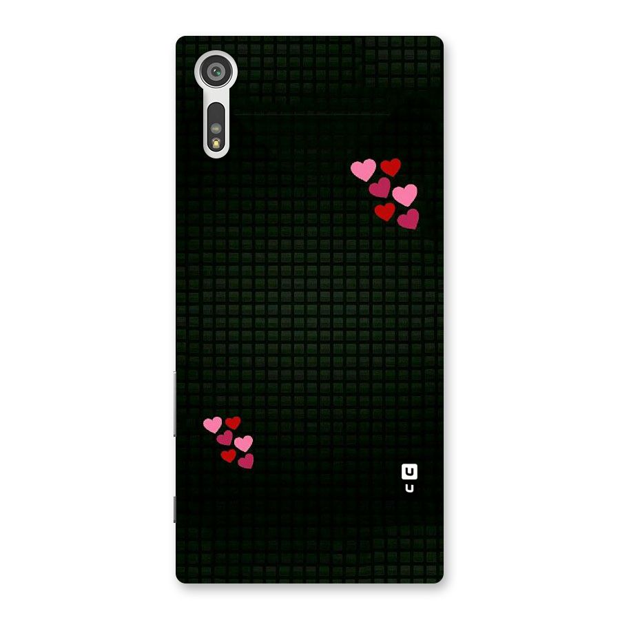 Square and Hearts Back Case for Xperia XZ