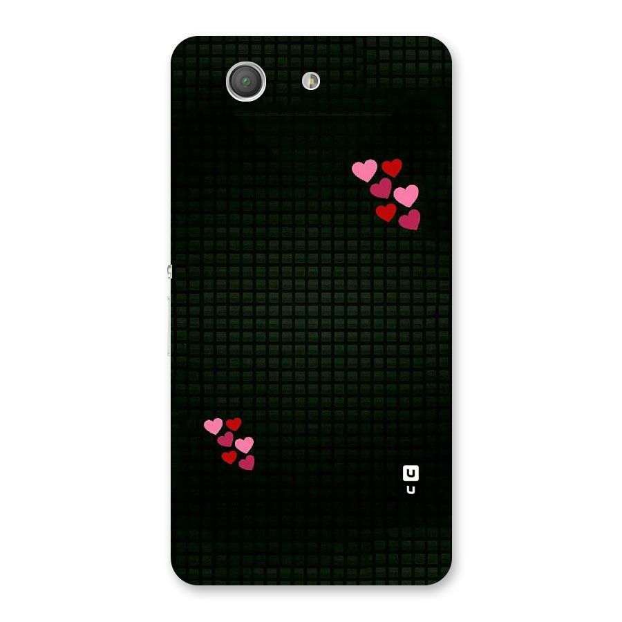 Square and Hearts Back Case for Xperia Z3 Compact
