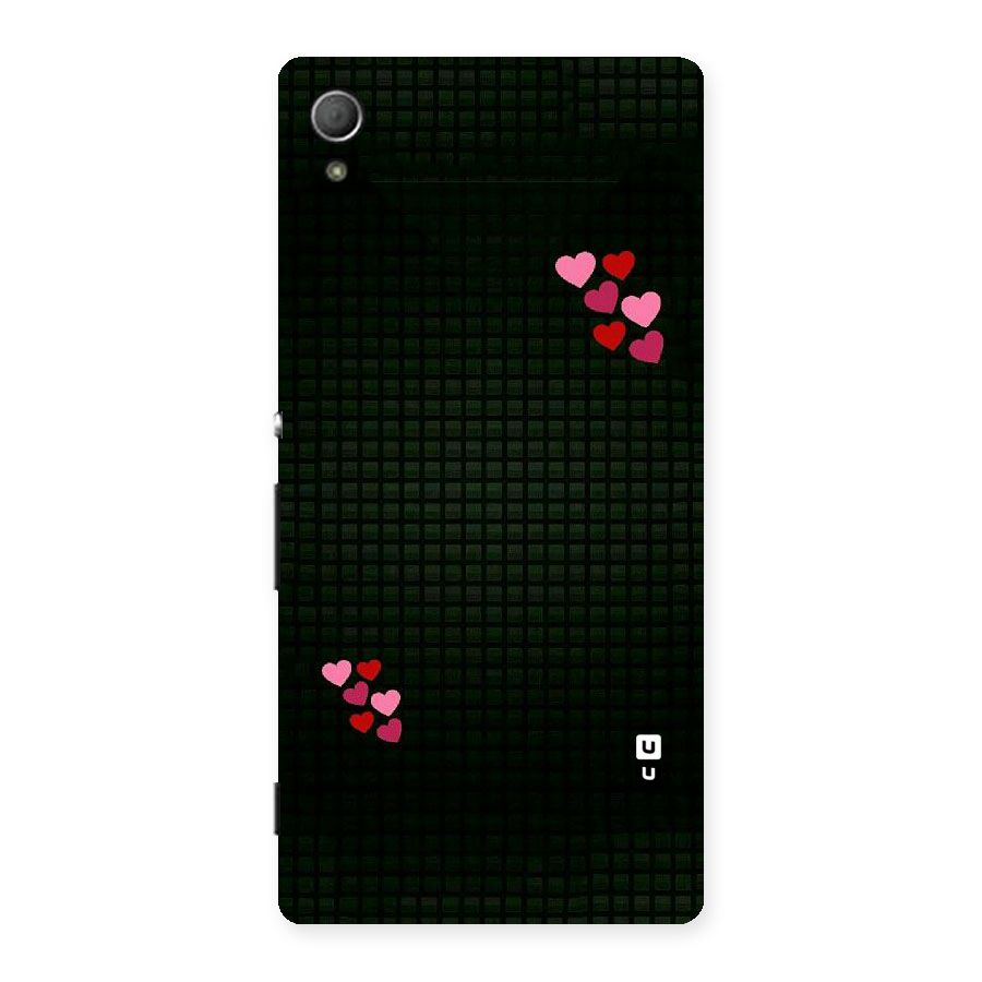 Square and Hearts Back Case for Xperia Z3 Plus