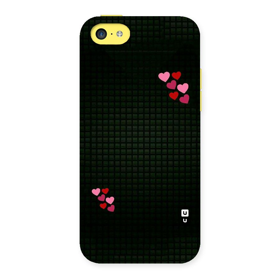 Square and Hearts Back Case for iPhone 5C