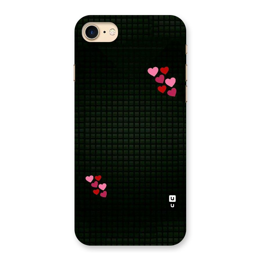Square and Hearts Back Case for iPhone 7