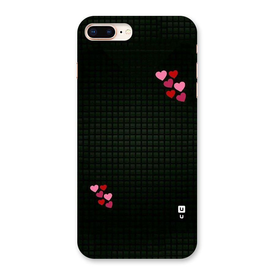 Square and Hearts Back Case for iPhone 8 Plus