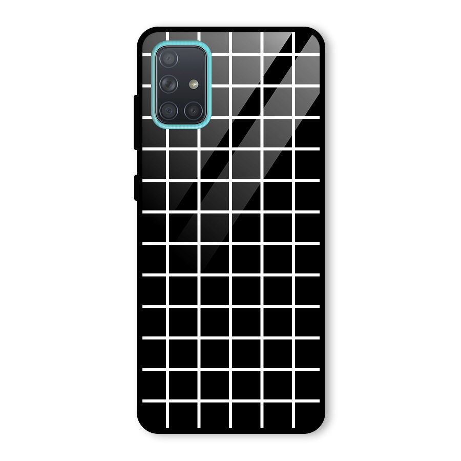 Square Puzzle Glass Back Case for Galaxy A71