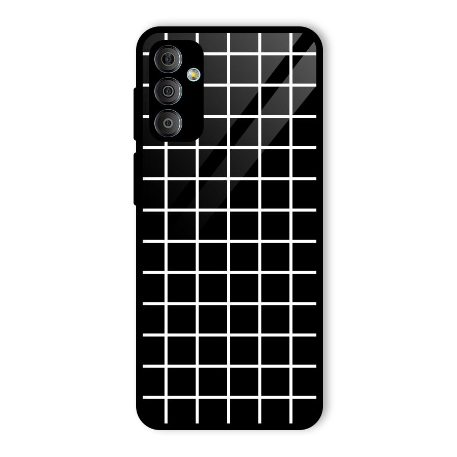 Square Puzzle Glass Back Case for Galaxy F23