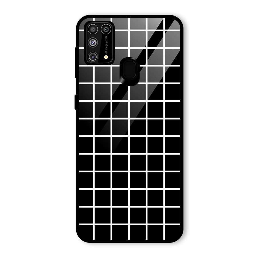 Square Puzzle Glass Back Case for Galaxy F41