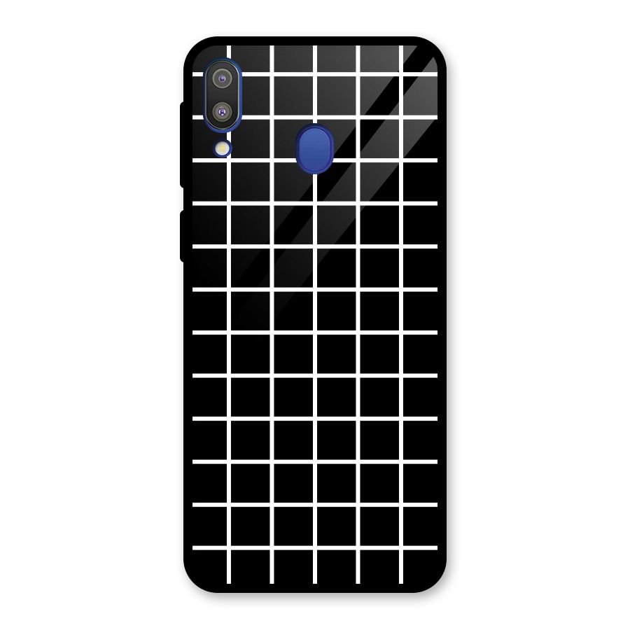 Square Puzzle Glass Back Case for Galaxy M20