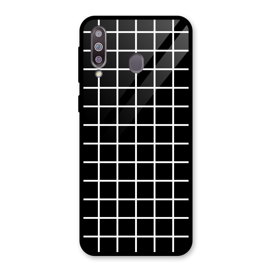 Square Puzzle Glass Back Case for Galaxy M30