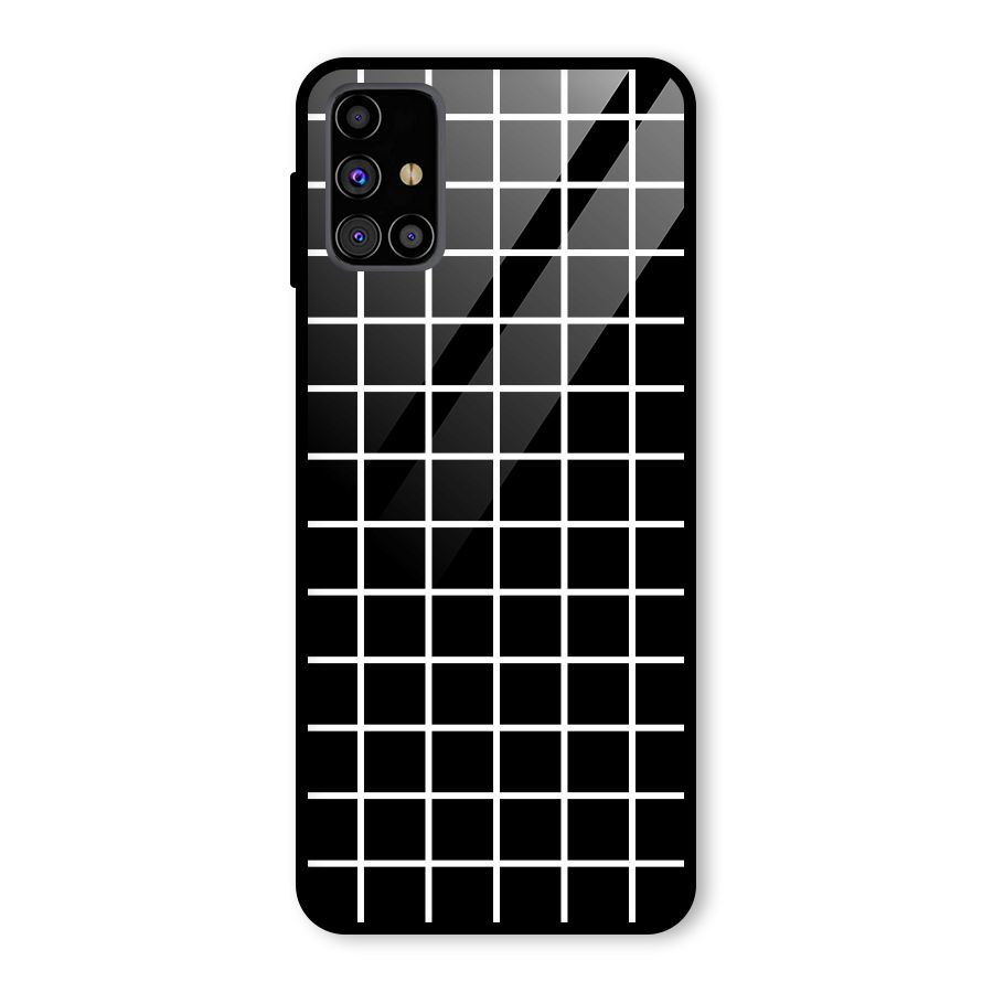 Square Puzzle Glass Back Case for Galaxy M31s