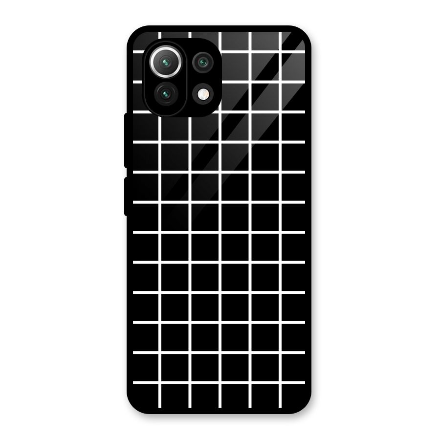 Square Puzzle Glass Back Case for Mi 11 Lite