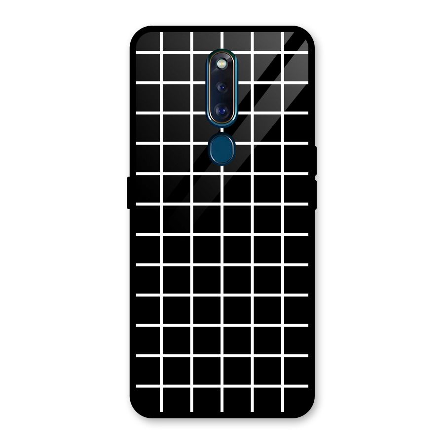 Square Puzzle Glass Back Case for Oppo F11 Pro