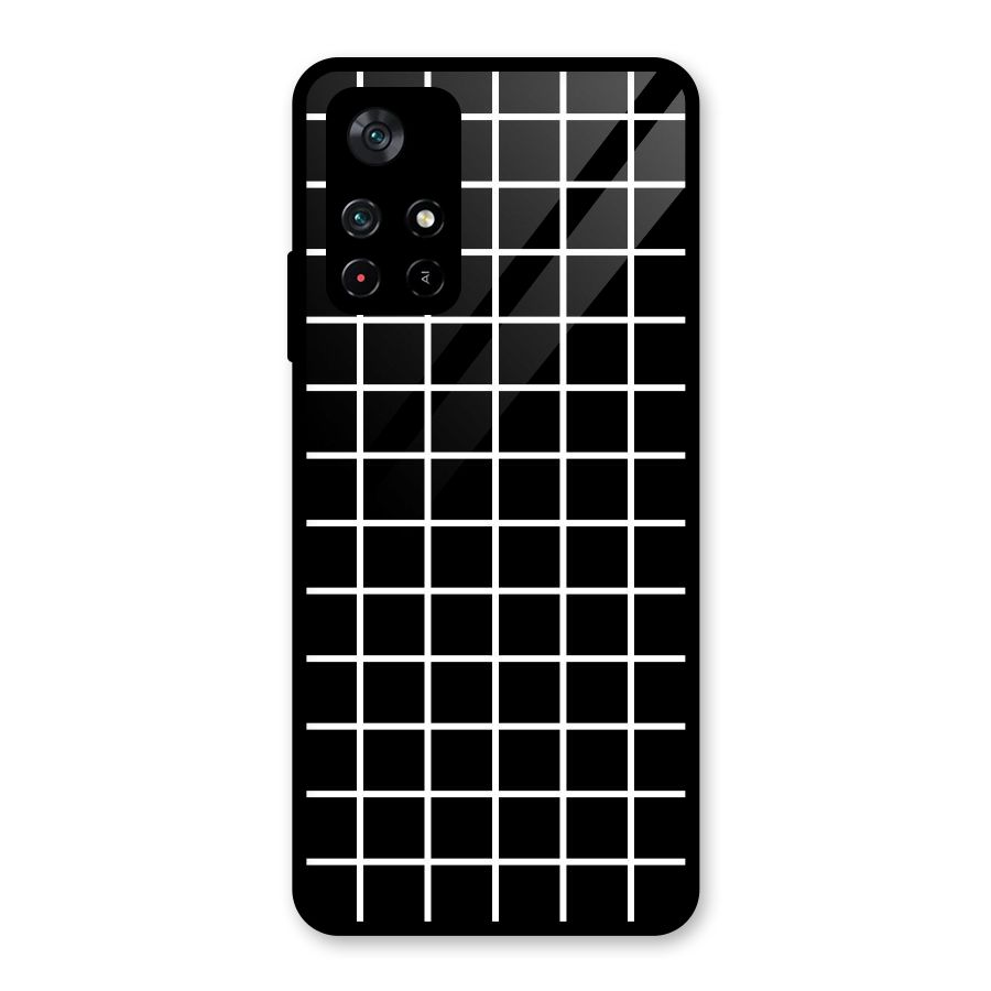 Square Puzzle Glass Back Case for Poco M4 Pro 5G