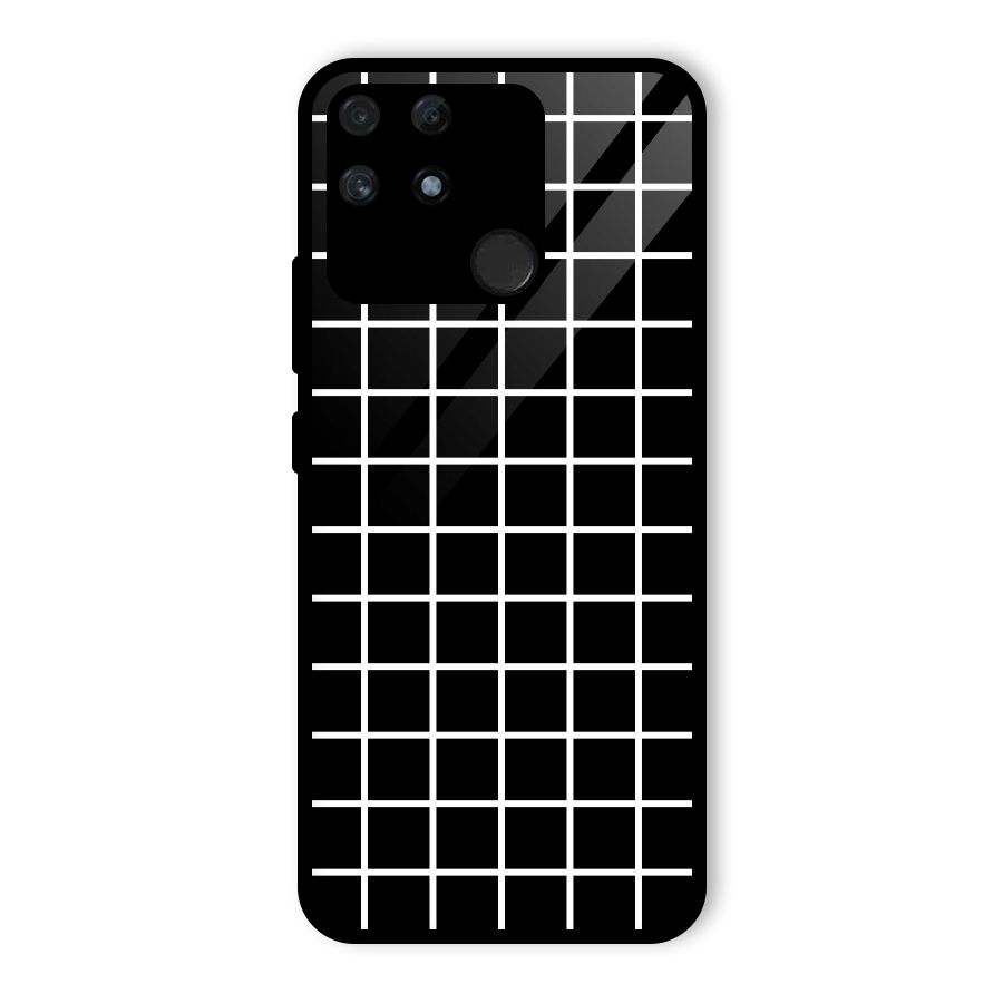 Square Puzzle Glass Back Case for Realme Narzo 50A