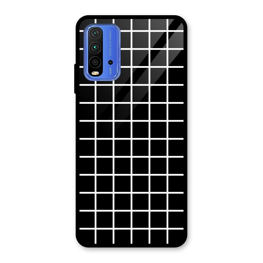 Square Puzzle Glass Back Case for Redmi 9 Power