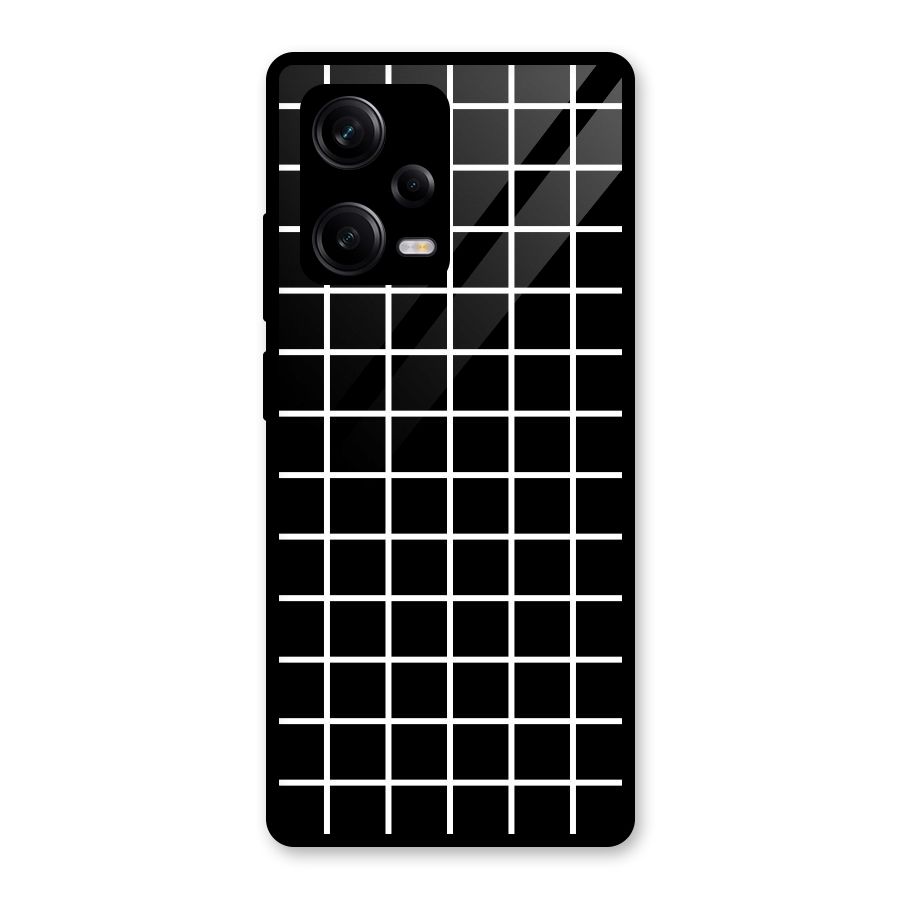 Square Puzzle Glass Back Case for Redmi Note 12 Pro