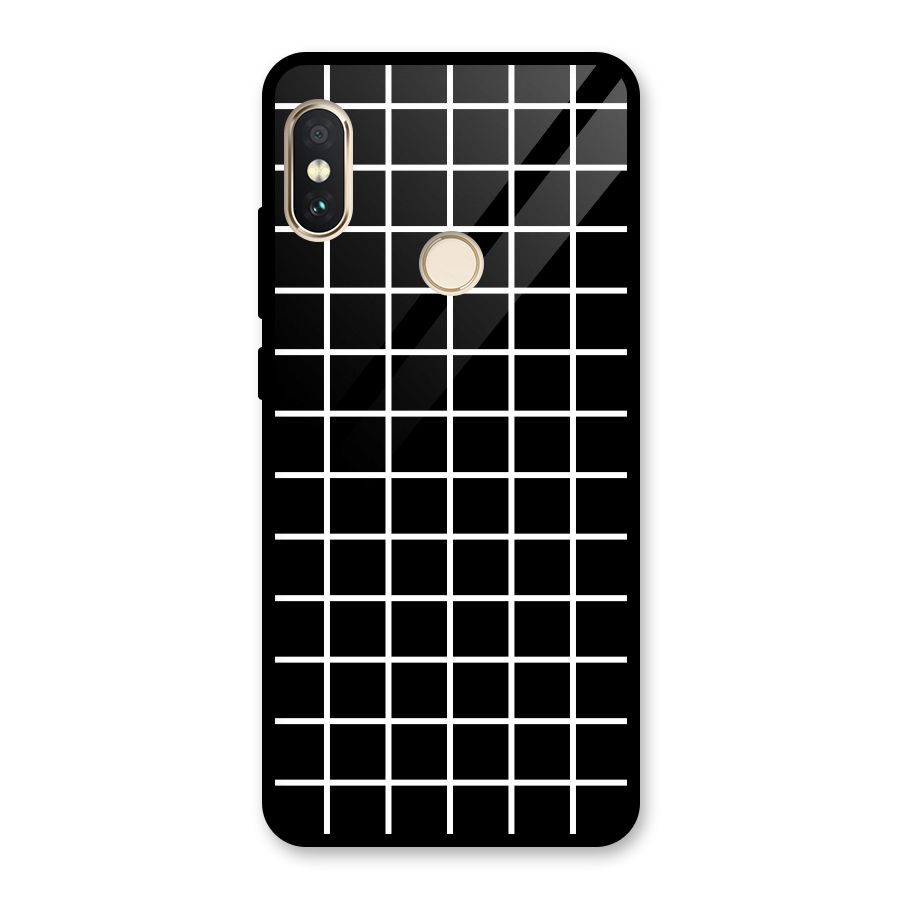 Square Puzzle Glass Back Case for Redmi Note 5 Pro