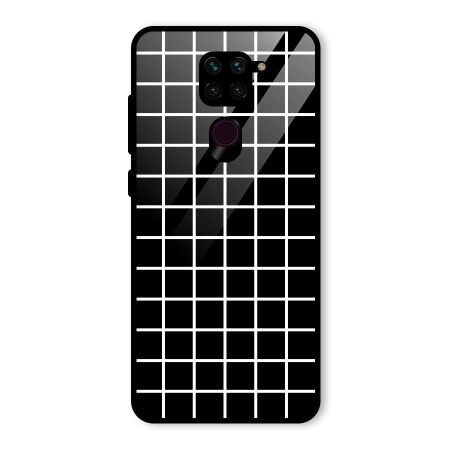Square Puzzle Glass Back Case for Redmi Note 9