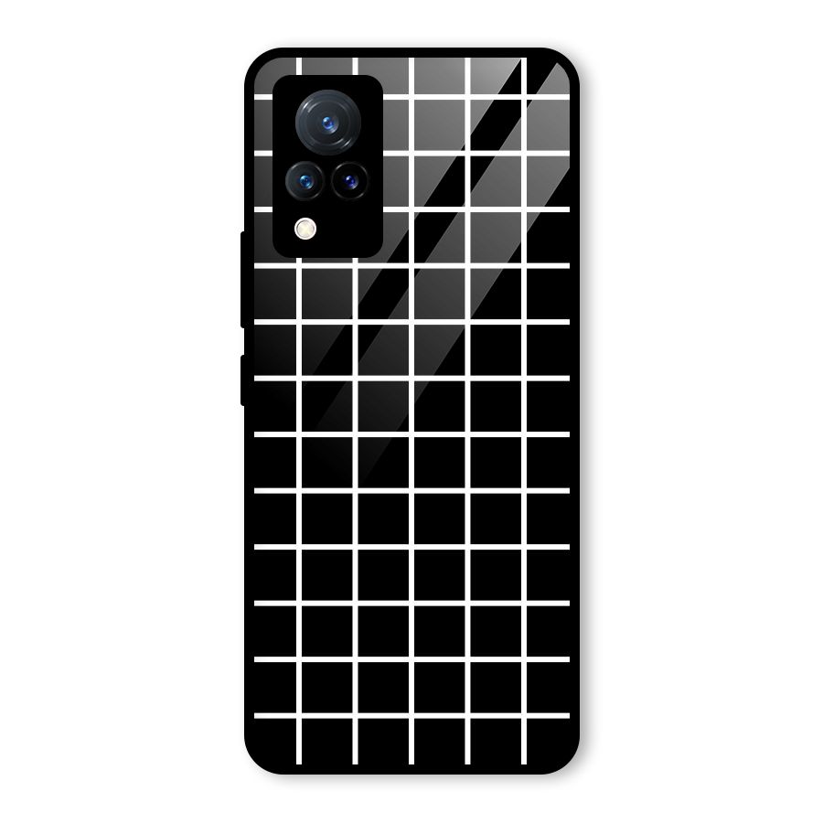 Square Puzzle Glass Back Case for Vivo V21 5G