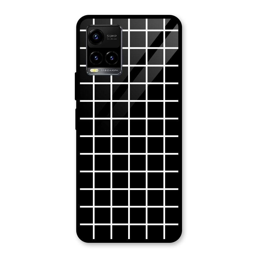 Square Puzzle Glass Back Case for Vivo Y21A