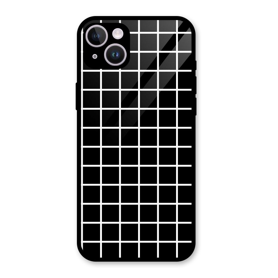 Square Puzzle Glass Back Case for iPhone 14 Plus