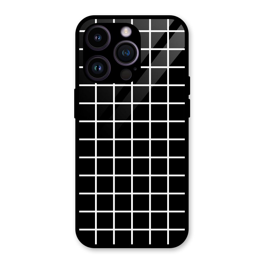 Square Puzzle Glass Back Case for iPhone 14 Pro