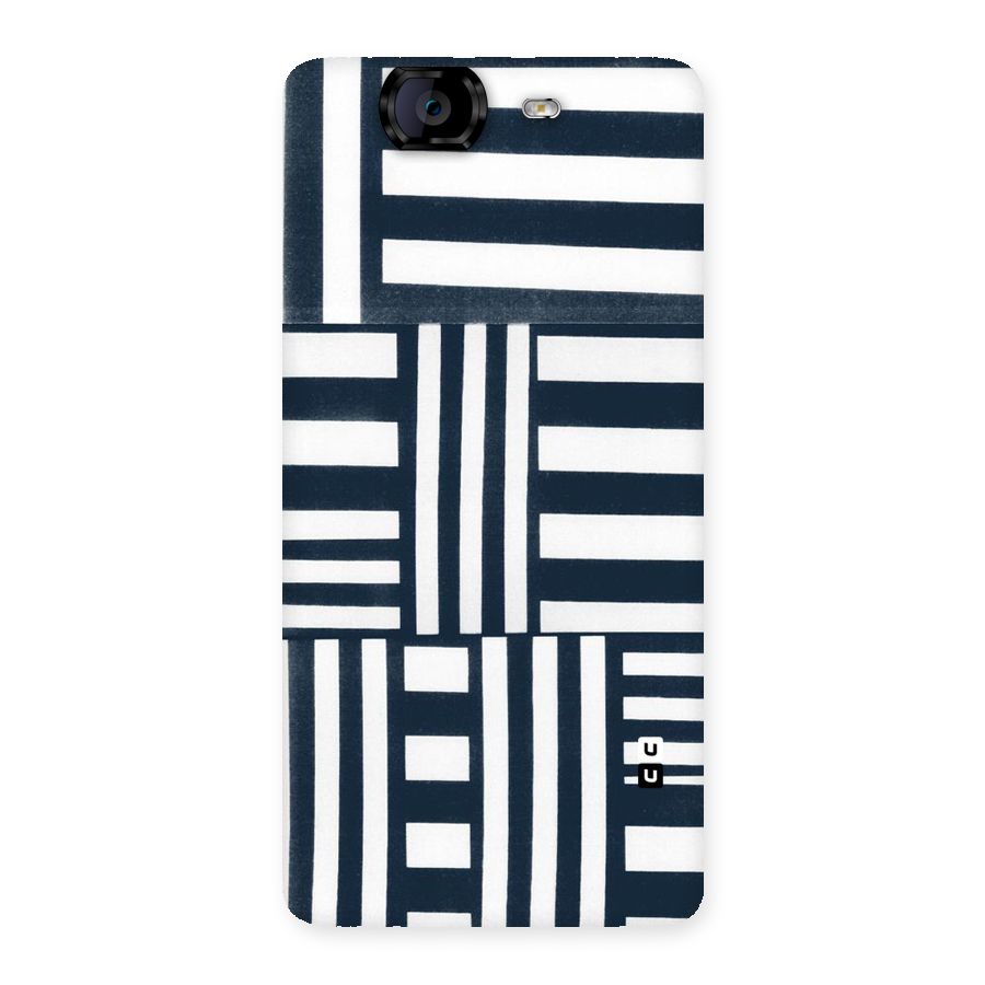 Square  Stripes Back Case for Canvas Knight A350