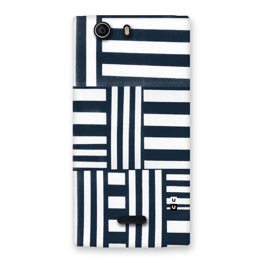Square  Stripes Back Case for Canvas Nitro 2 E311