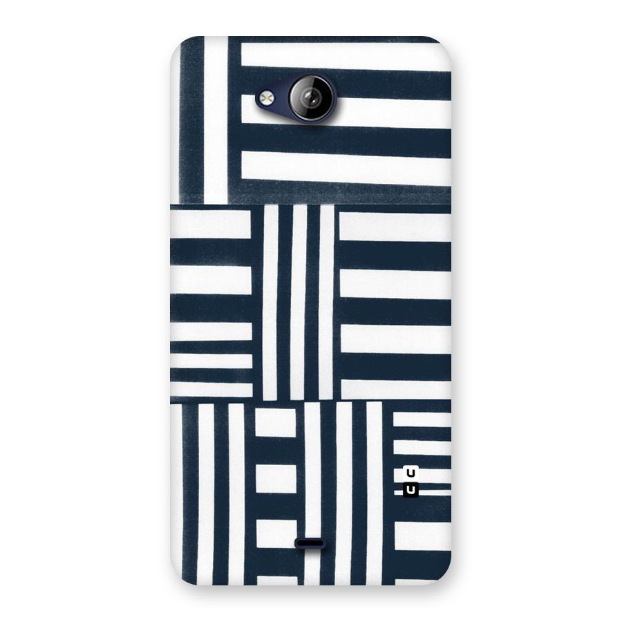 Square  Stripes Back Case for Canvas Play Q355