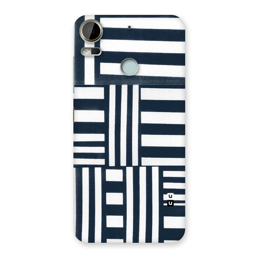Square  Stripes Back Case for Desire 10 Pro