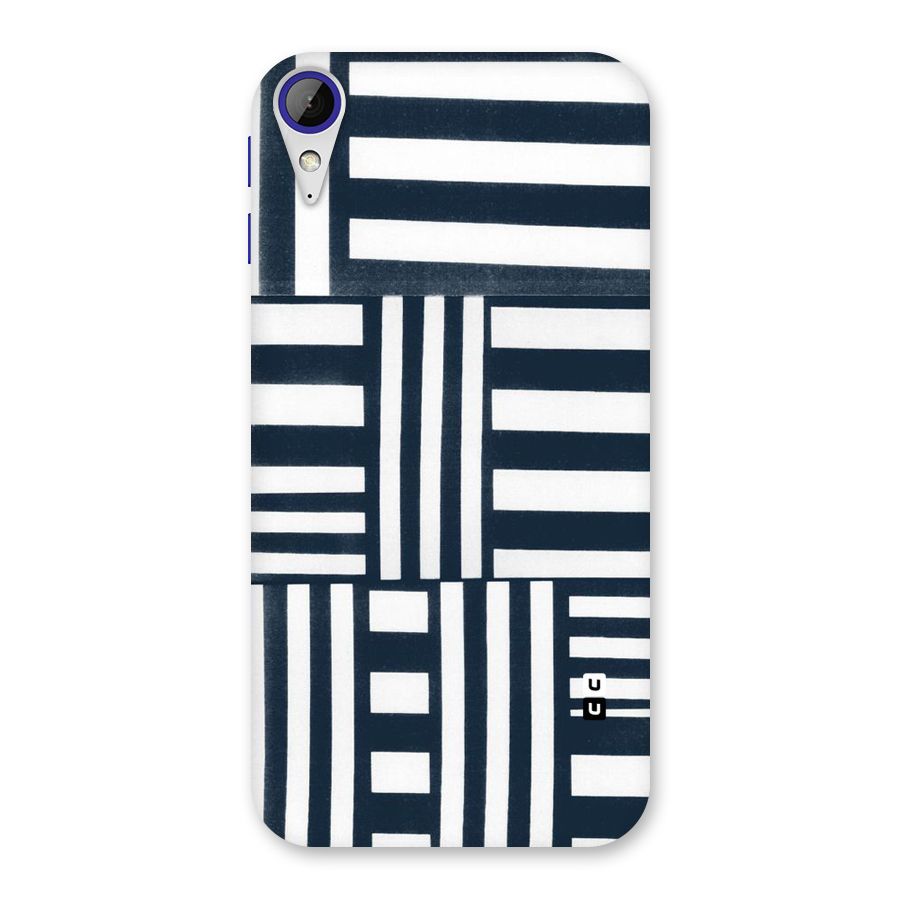 Square  Stripes Back Case for Desire 830